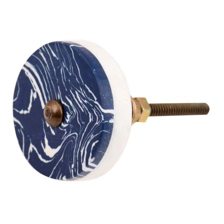 Blue Texture Stone Cabinet knob